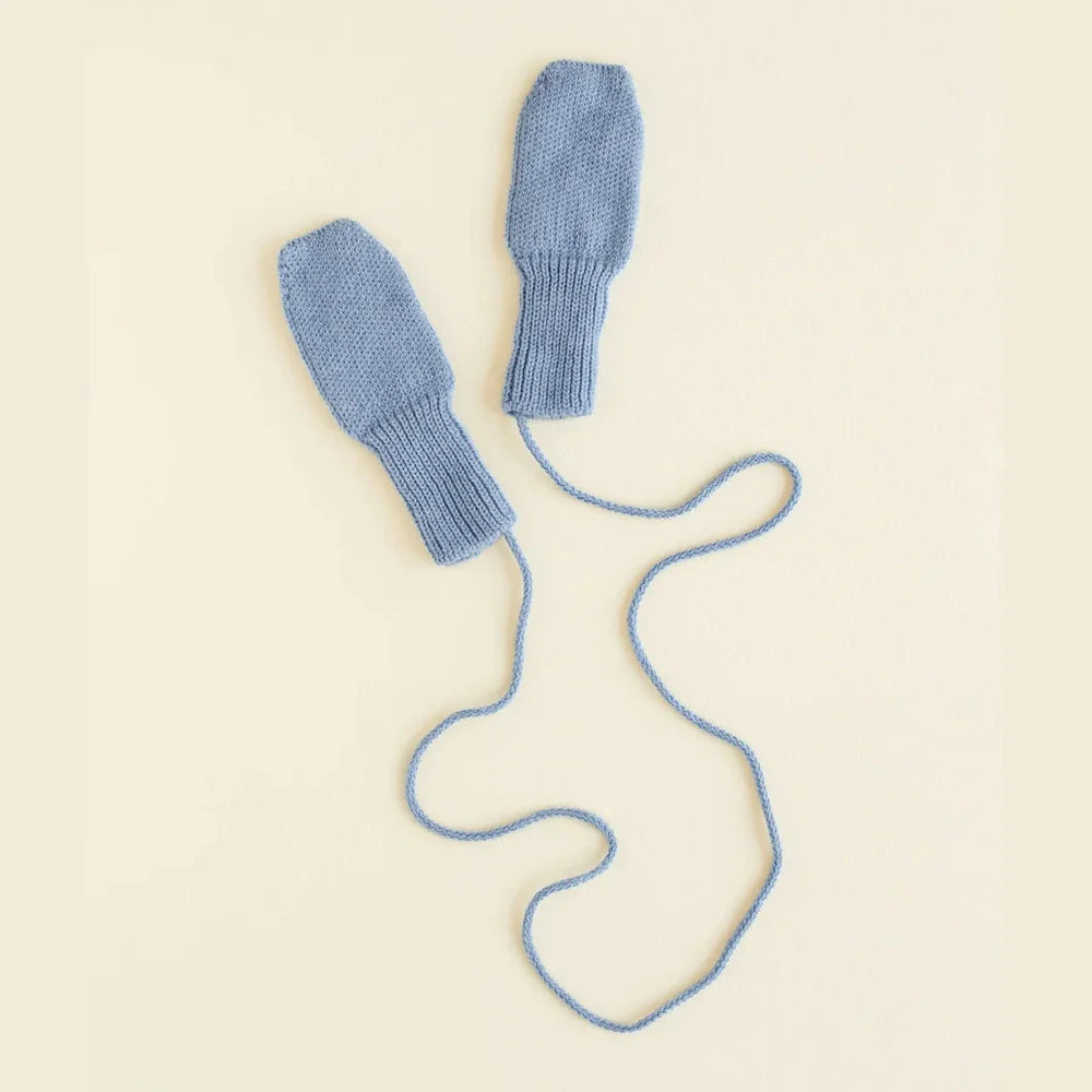 Hvid Wantjes Light Blue 6m - 2j