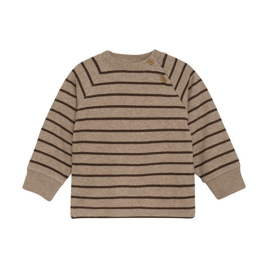 En Fant Sweatshirt - Strepen/Pine Bark