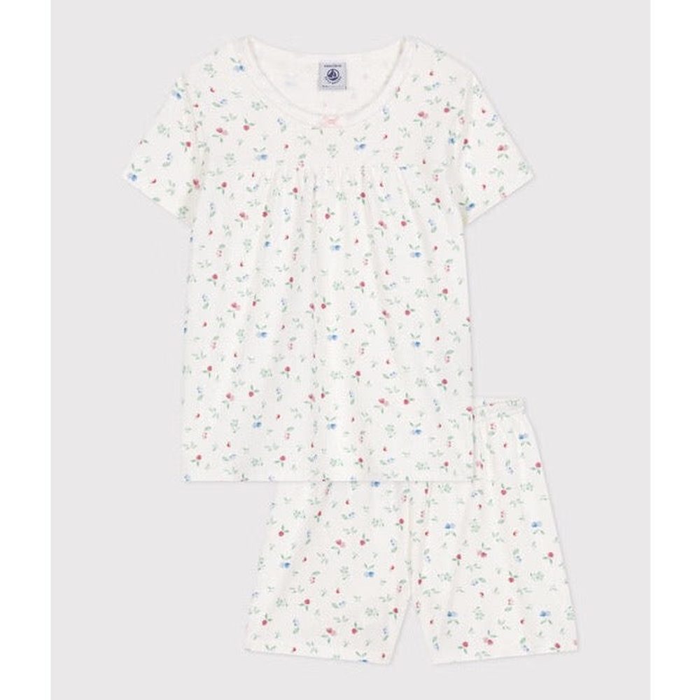 Petit Bateau Korte Katoenen Kinder Pyjama Met Vruchtenprint