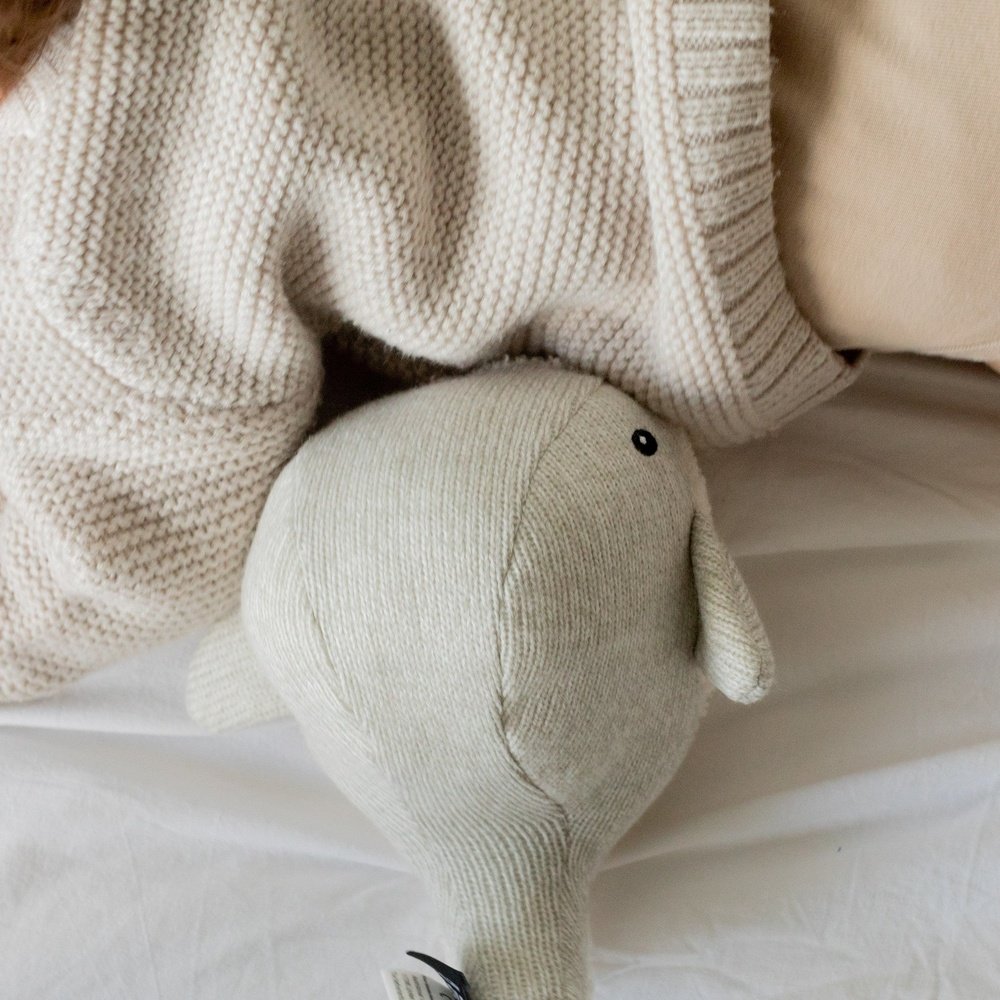 Hartslag Comforter Moby - Walvis - Grijs