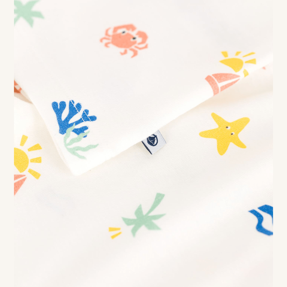 Petit Bateau Korte Katoenen Kinderpyjama Met Zeeprint