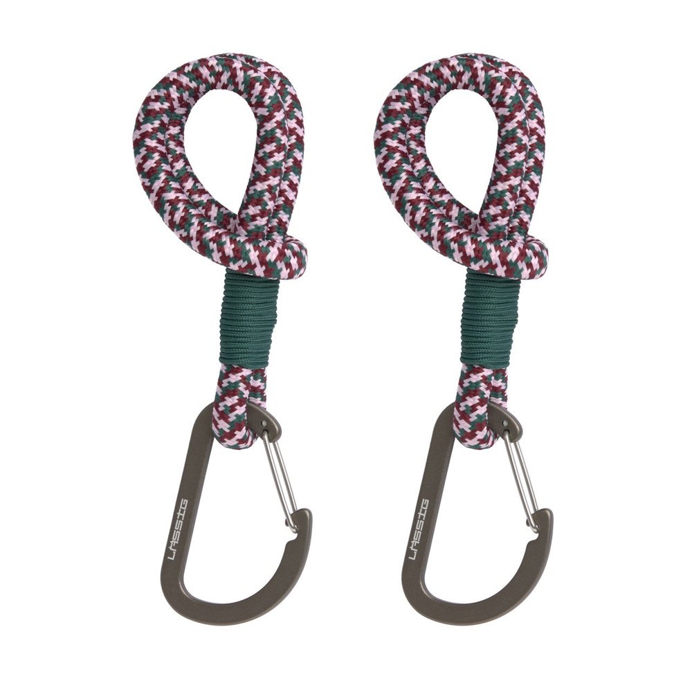 Kopie van Kinderwagenhaak koord 2 St. - Cas Mix Stroller Hooks Cord - Green/Lavender/Deep