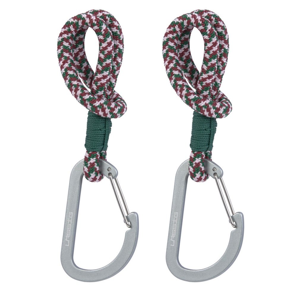 Kopie van Kinderwagenhaak koord 2 St. - Cas Mix Stroller Hooks Cord - Green/Lavender/Deep