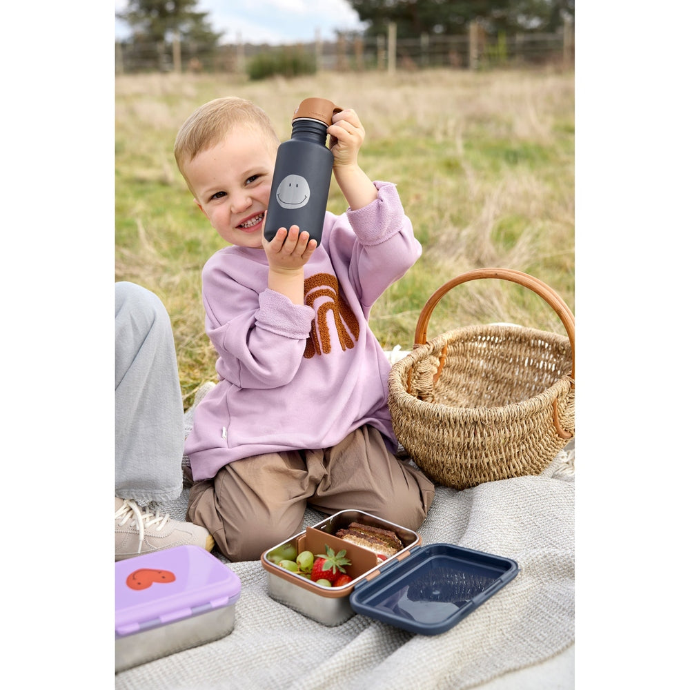 Lässig Lunchbox / Brooddoos Bento Little Gang - Heart Lilac