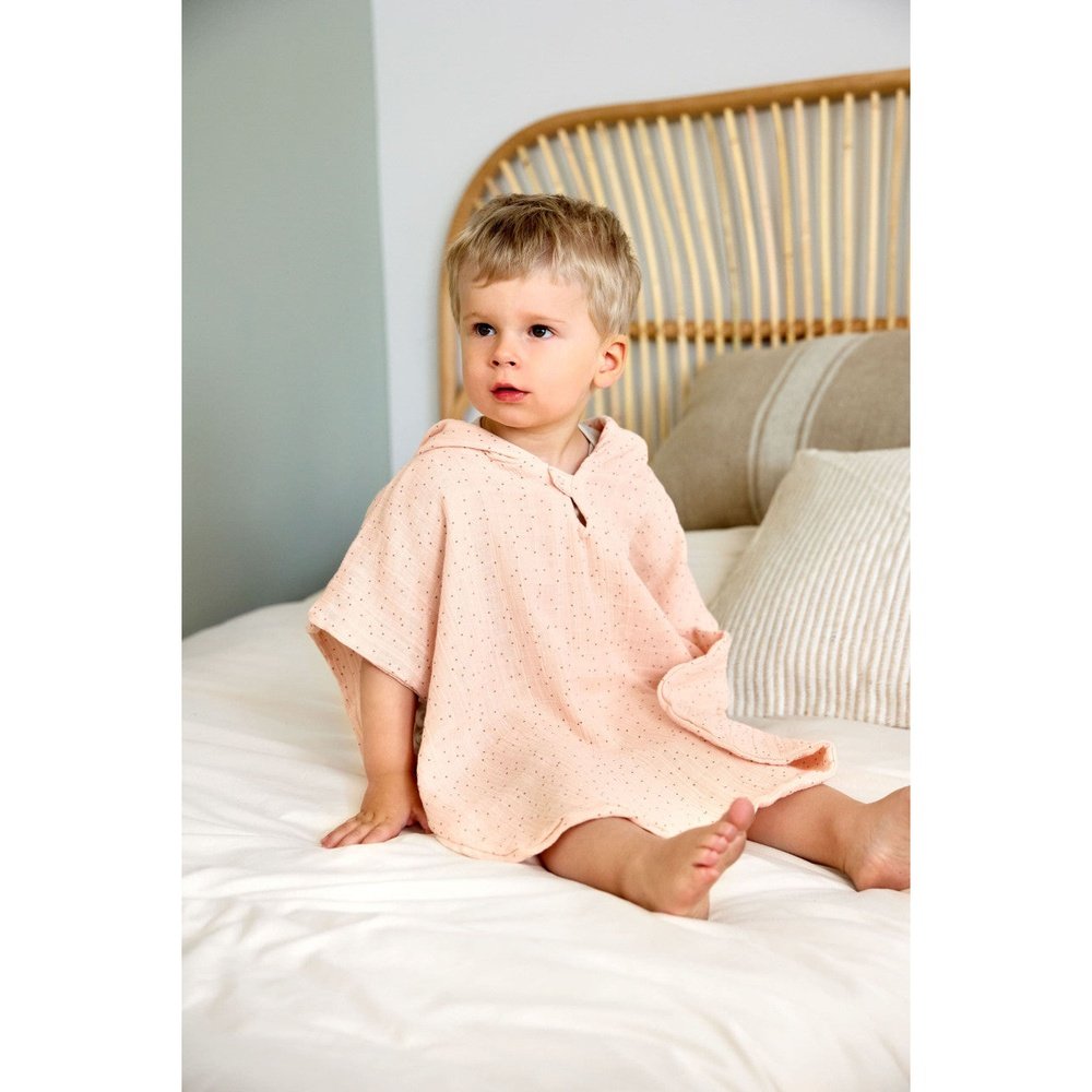 Lässig Tetra Poncho - 24-36 maanden - Dots Peach Rose