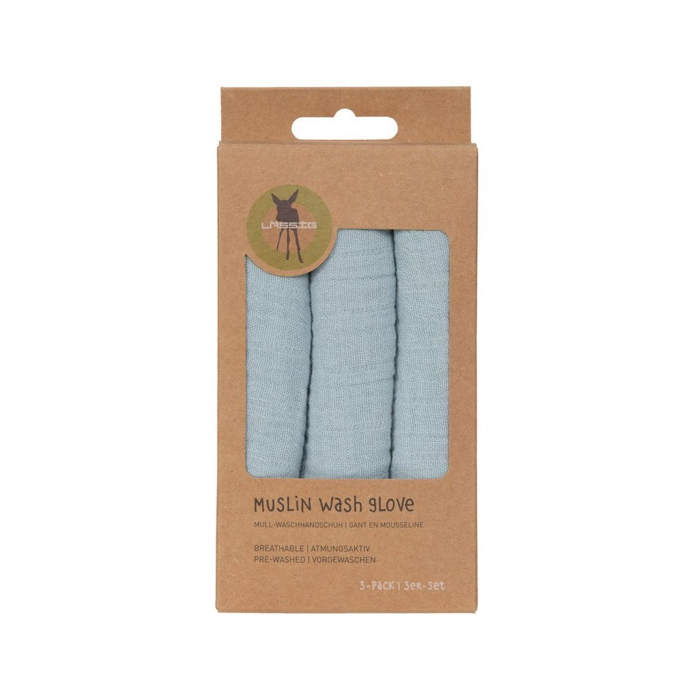 Washandjes - Set Van 3 - Powder Blue