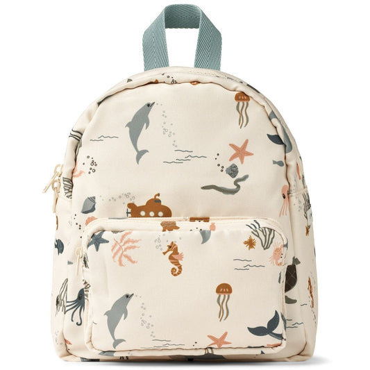 Liewood Kinderrugzakje Met Oortjes - Allan Backpack - Sea Creatures / Sandy