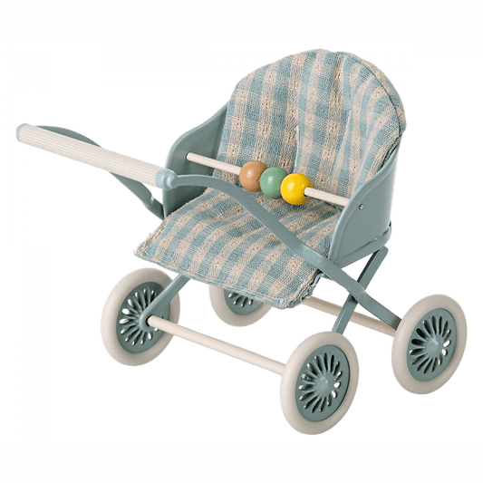 Maileg Kinderwagen - Baby Muis - Mint