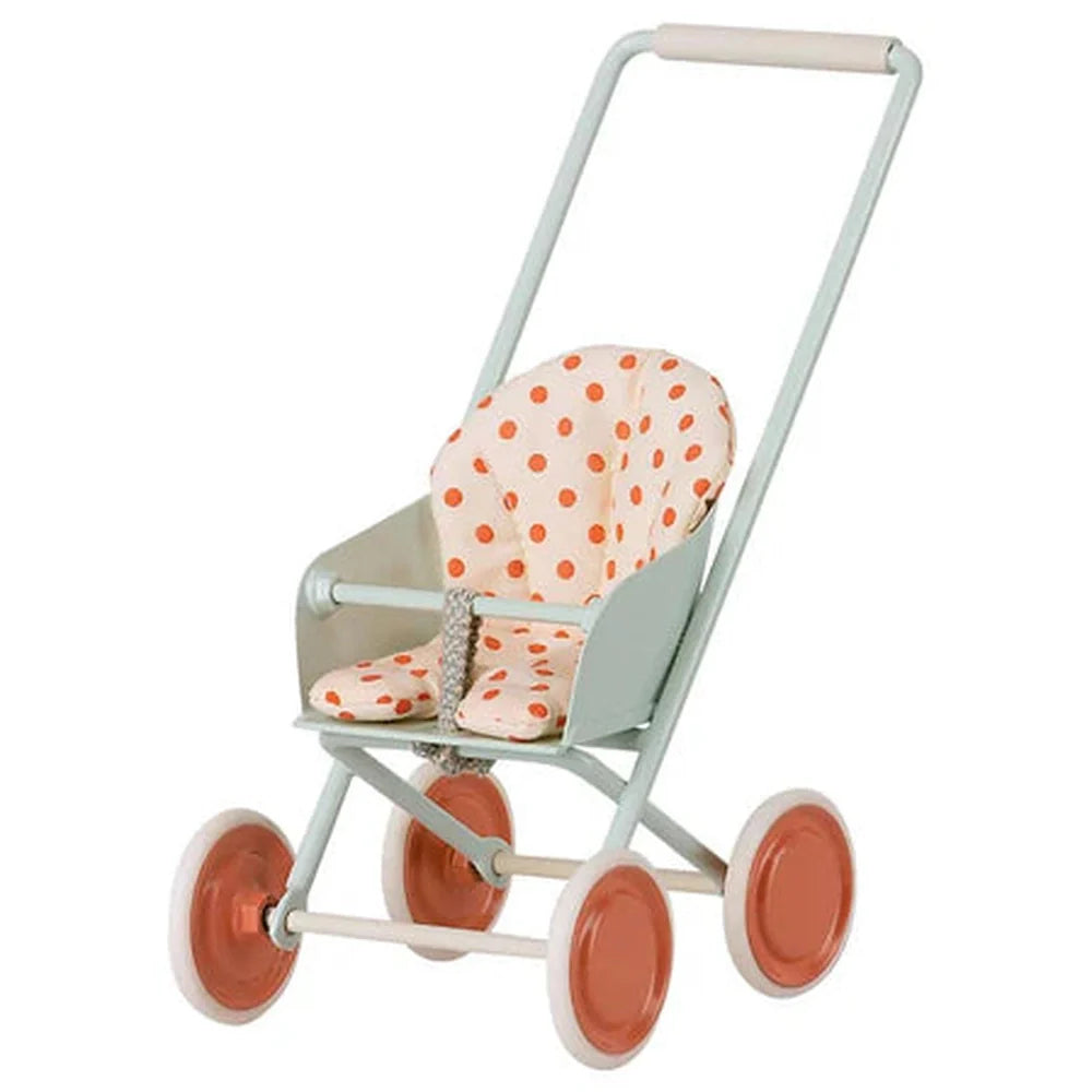 Maileg | Kinderwagen - Sky Blue - Baby Muis