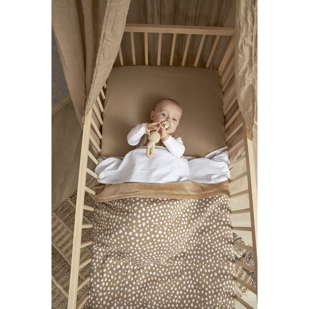 JERSEY HOESLAKEN 2 STUKS SAND 40X80/90CM VOOR WIEG EN CO SLEEPER