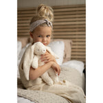 Moonie Konijn The Humming Bunny Organic 2.0 - Polar Natur | Witte Ruis Knuffel Met Lichtje