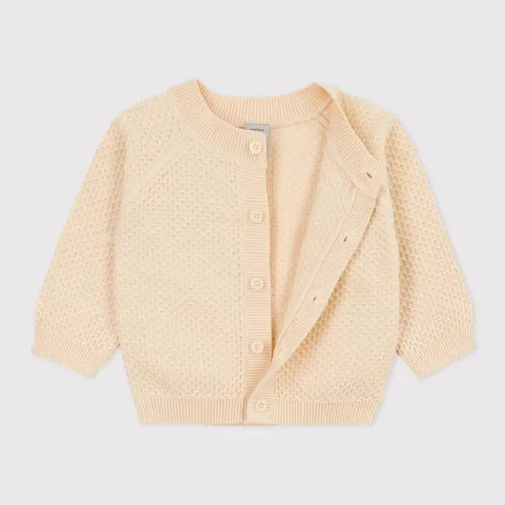 BABYCARDIGAN IN TRICOT VAN KATOEN