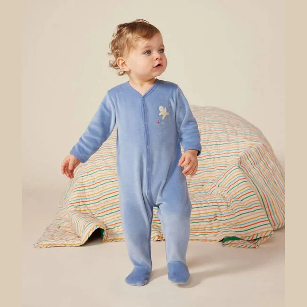 Petit Bateau | Pyjama in hemelsblauw Velours