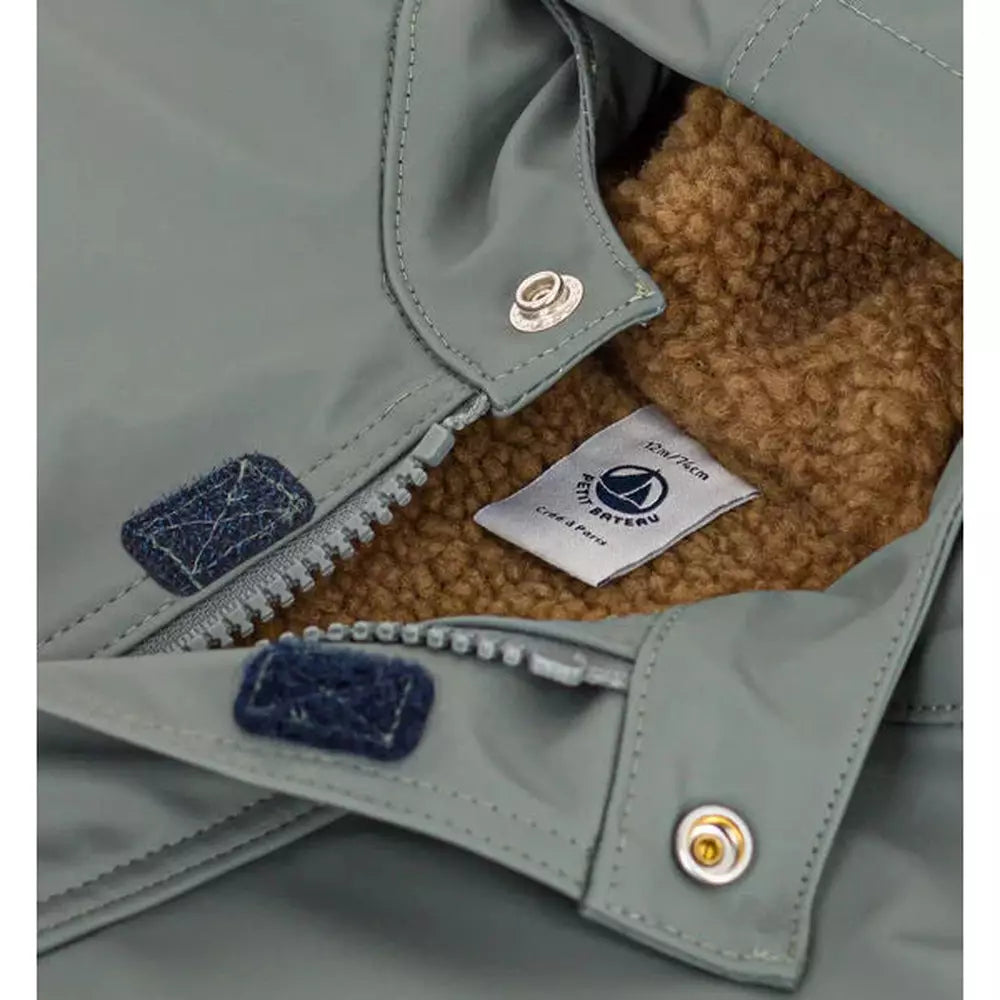 Manteau Teddy Chaud Pour Bébé - Vert