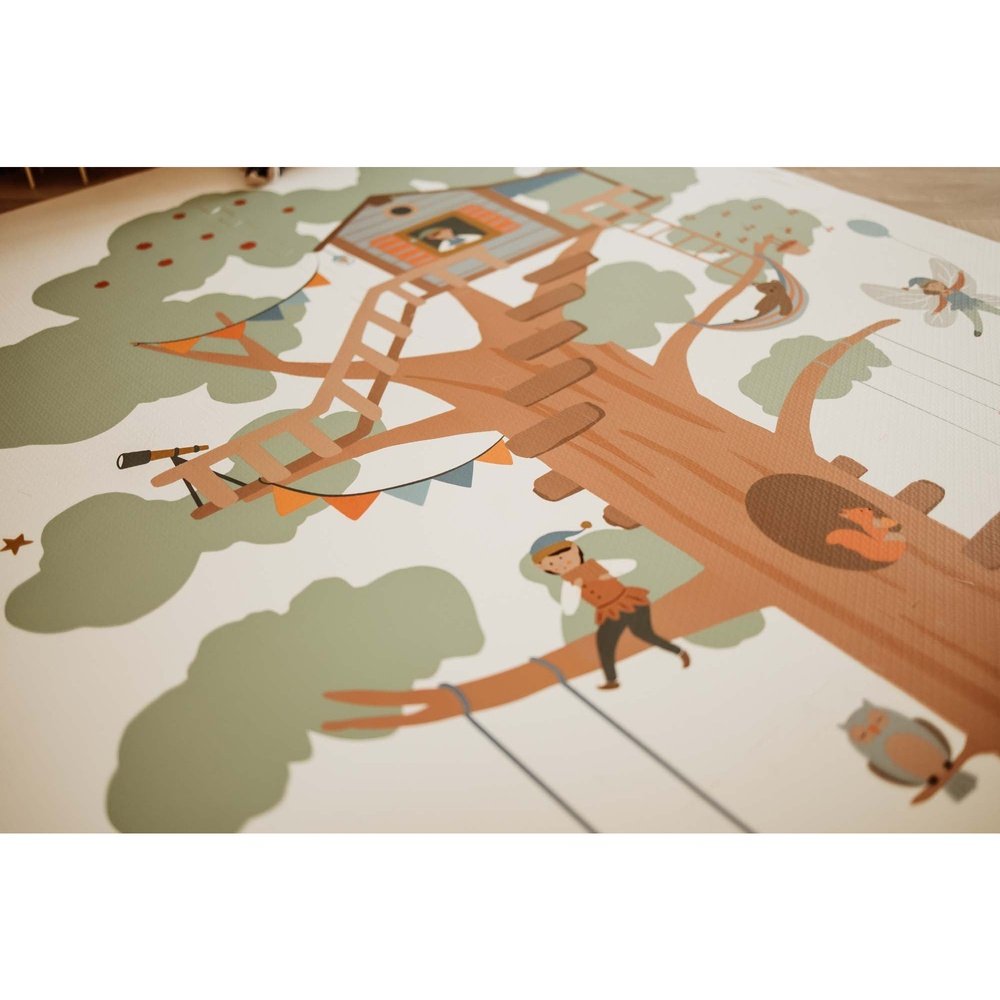 Play&Go Speeltapijt Puzzel - Eevaa 2In1 Puzzelmat/Opbergbox - Treehouse | Foam