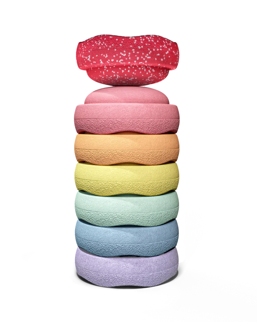 Stapelstein Original Special MINI Rainbow Pastel Blush - Limited Edition