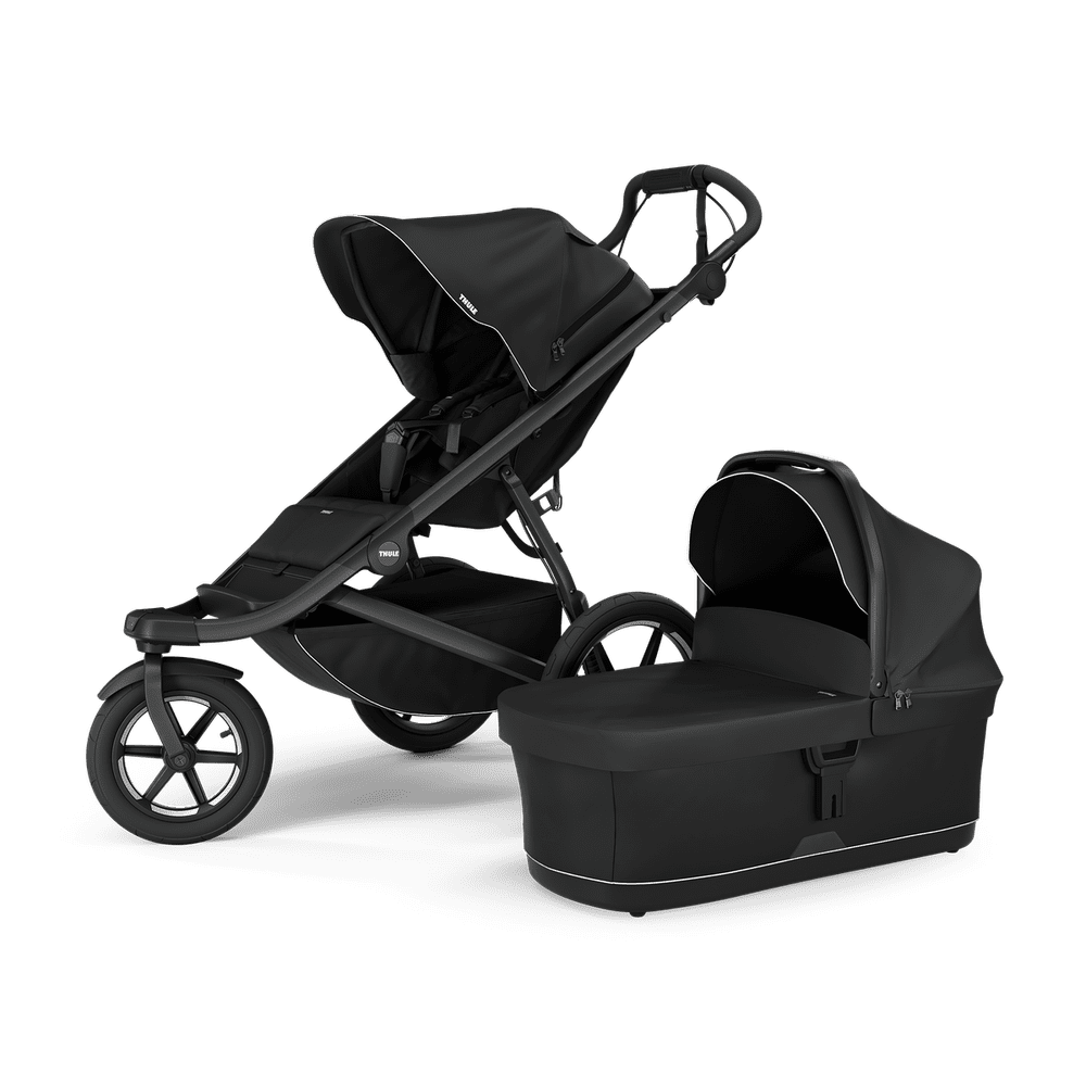 Kinderwagen all-terrain - Thule Urban Glide 3 - 2 in 1 Bundle Urban Glide + Bassinet - Black On Black