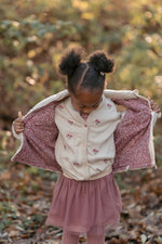 Little Dutch Cardigan - Sand Met Bloemetjes