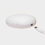 Moonie Knuffel - The Humming Seal Organic 2.0 - Sand Natur | Witte Ruis Zeehond Met Lichtje