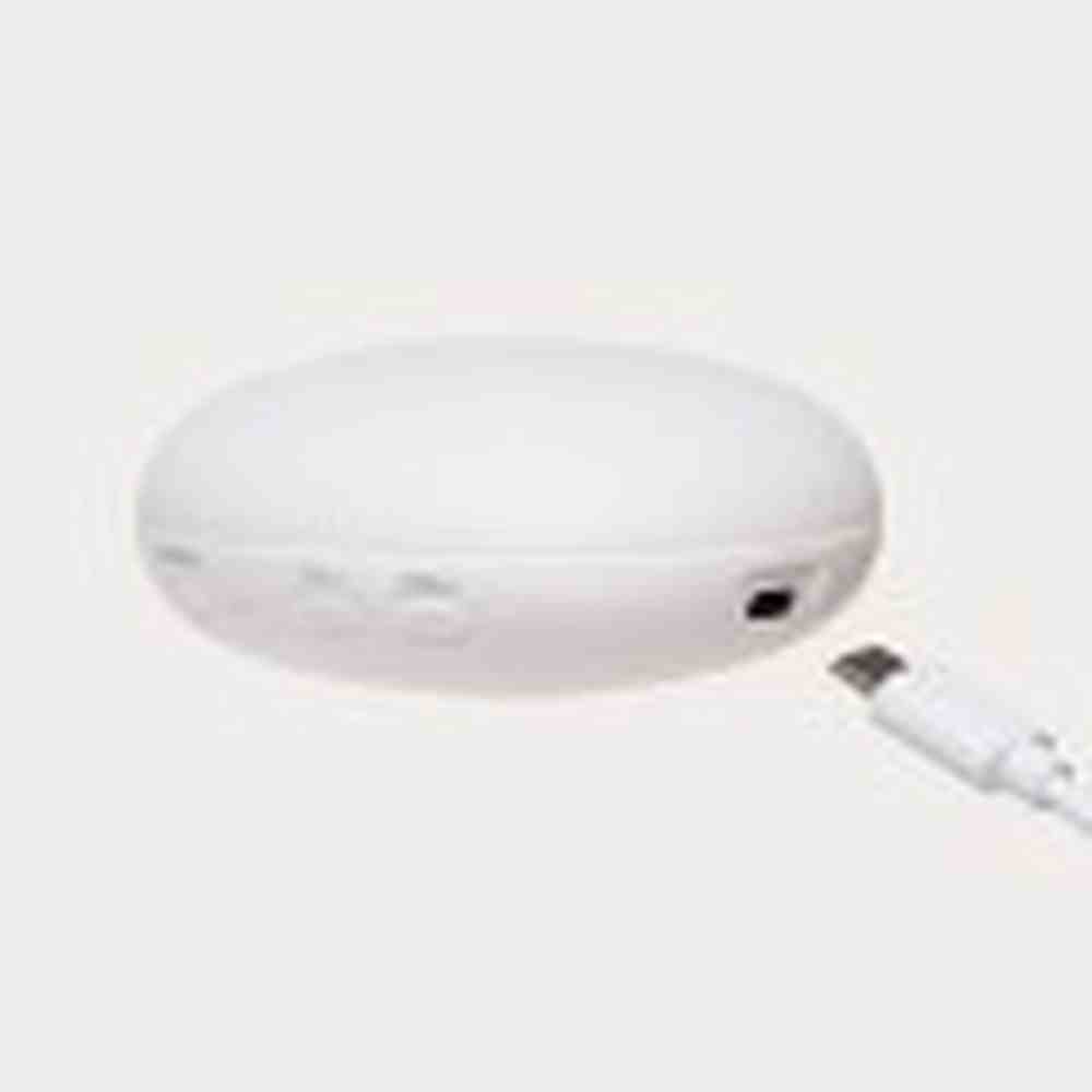 Moonie Knuffel - The Humming Seal Organic 2.0 - Sand Natur | Witte Ruis Zeehond Met Lichtje