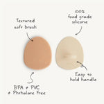 Mushie Badborstel Voor Melkkorstjes - Natural/Cambridge Blue