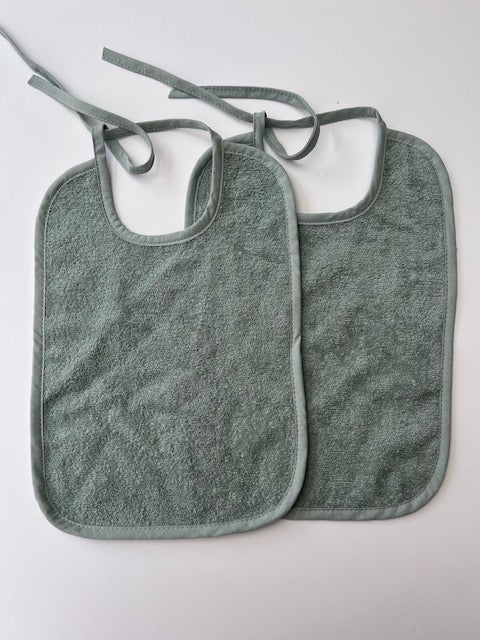 LOT DE 2 BAVONS BASIC - GRIS/VERT