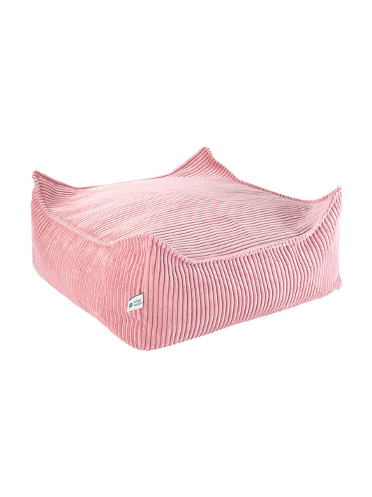 Pink Mousse Square Ottoman