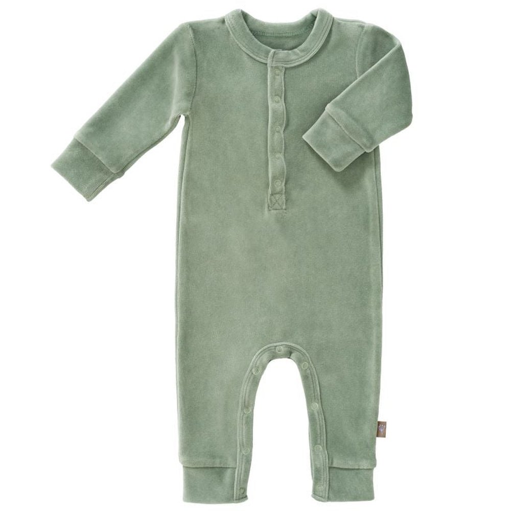 PYJAMA IN VELOURS - FOREST GREEN